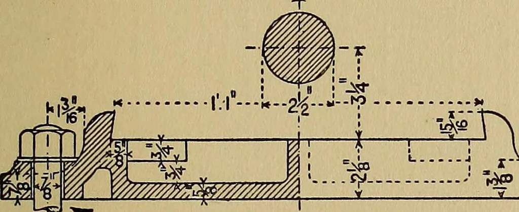 An illustration from Practical mechanical drawing and machine design self taught .., 1907, leaf 86