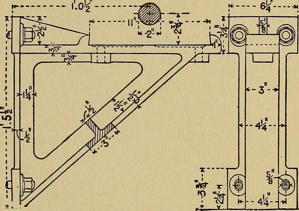 An illustration from Practical mechanical drawing and machine design self taught .., 1907, leaf 86