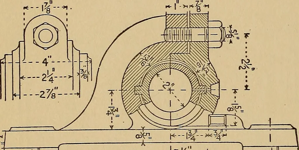 An illustration from Practical mechanical drawing and machine design self taught .., 1907, leaf 87