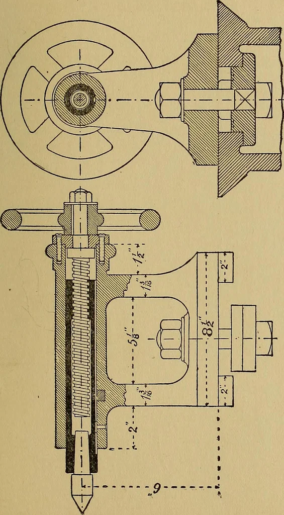 An illustration from Practical mechanical drawing and machine design self taught .., 1907, leaf 92