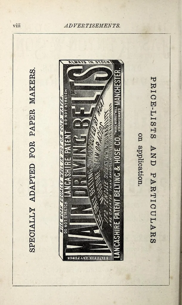 An illustration from The practical papermaker : a complete guide to the manufacture of paper, 1887, leaf 126