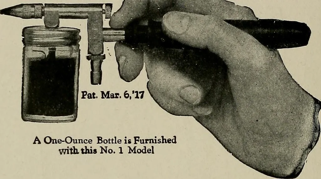 An illustration from Practical phrases of show card writing; a complete manual of the best and latest methods of brush and pen lettering with comprehensive color notes embracing all the most appropriate alphabets, abundantly and accurately illustrated with full description of all the materials necessary, 1922, leaf 107
