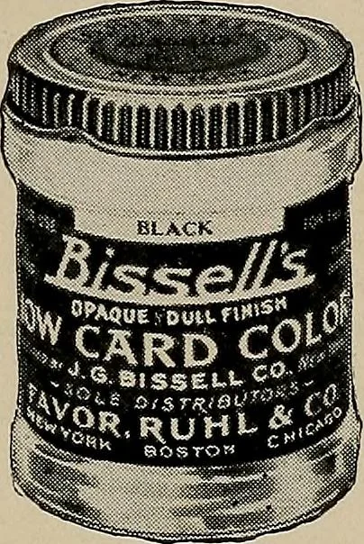 An illustration from Practical phrases of show card writing; a complete manual of the best and latest methods of brush and pen lettering with comprehensive color notes embracing all the most appropriate alphabets, abundantly and accurately illustrated with full description of all the materials necessary, 1922, leaf 108