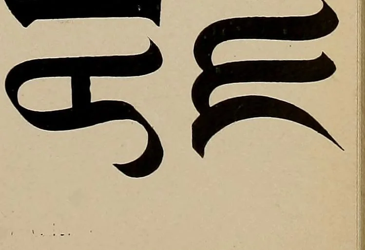 An illustration from Practical phrases of show card writing; a complete manual of the best and latest methods of brush and pen lettering with comprehensive color notes embracing all the most appropriate alphabets, abundantly and accurately illustrated with full description of all the materials necessary, 1922, leaf 32