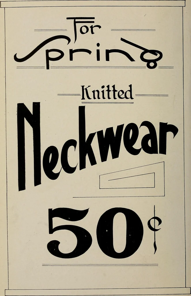 An illustration from Practical phrases of show card writing; a complete manual of the best and latest methods of brush and pen lettering with comprehensive color notes embracing all the most appropriate alphabets, abundantly and accurately illustrated with full description of all the materials necessary, 1922, leaf 35