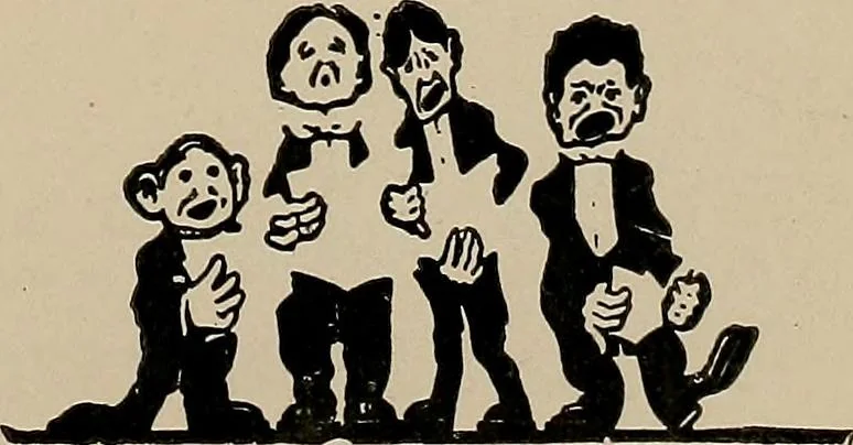 An illustration from Practical phrases of show card writing; a complete manual of the best and latest methods of brush and pen lettering with comprehensive color notes embracing all the most appropriate alphabets, abundantly and accurately illustrated with full description of all the materials necessary, 1922, leaf 82