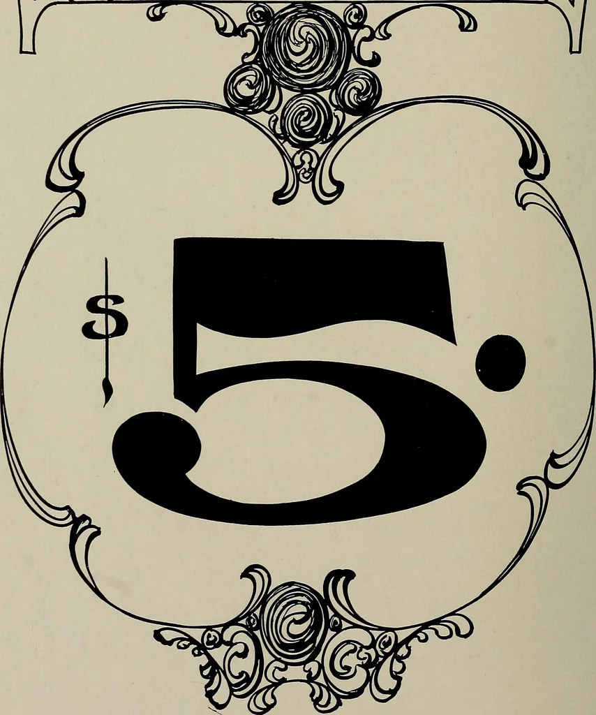 An illustration from Practical phrases of show card writing; a complete manual of the best and latest methods of brush and pen lettering with comprehensive color notes embracing all the most appropriate alphabets, abundantly and accurately illustrated with full description of all the materials necessary, 1922, leaf 95