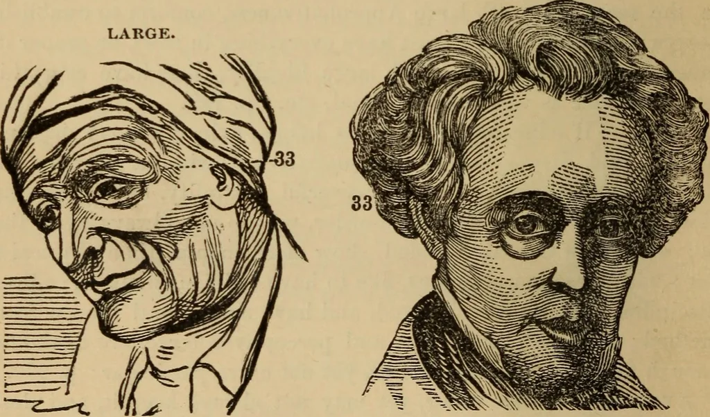 An illustration from The practical phrenologist and recorder and delineator of the character and talents of [blank], as marked by [blank] : a compendium of phreno-organic science, 1869, leaf 159