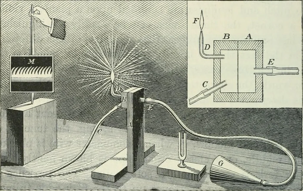 An illustration from Practical physics, 1922, leaf 395