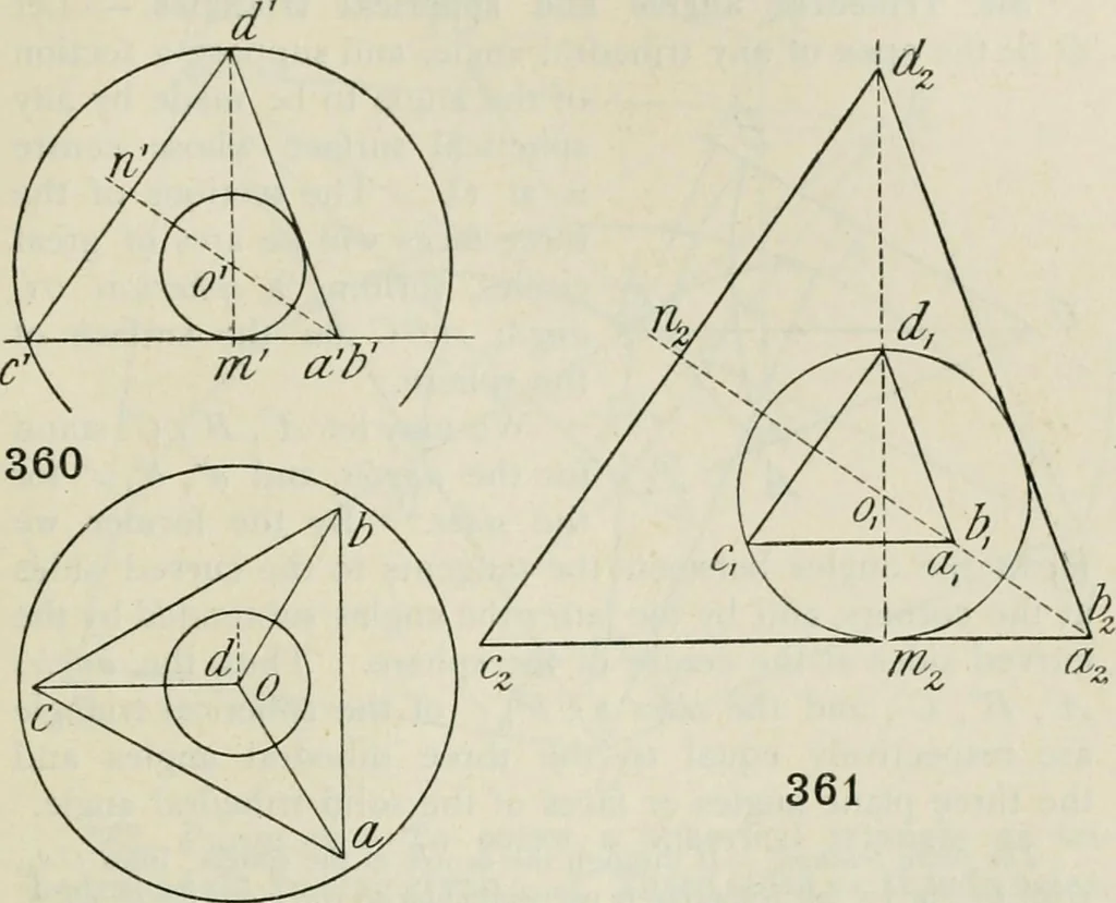An illustration from Practical plane and solid geometry for advanced students, including graphic statics, adapted to the requirements of the South Kensington syllabus, 1899, leaf 480