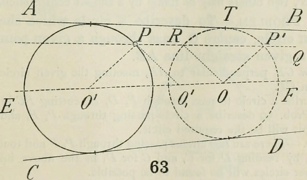 An illustration from Practical plane and solid geometry for advanced students, including graphic statics, adapted to the requirements of the South Kensington syllabus, 1899, leaf 76