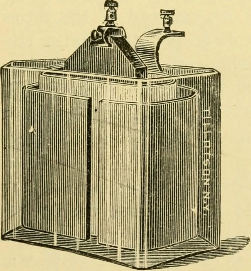 An illustration from Practical plating and polishing, 1897, leaf 32