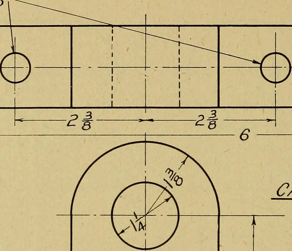An illustration from Practical problems in mechanical drawing and blueprint reading, 1921, leaf 19