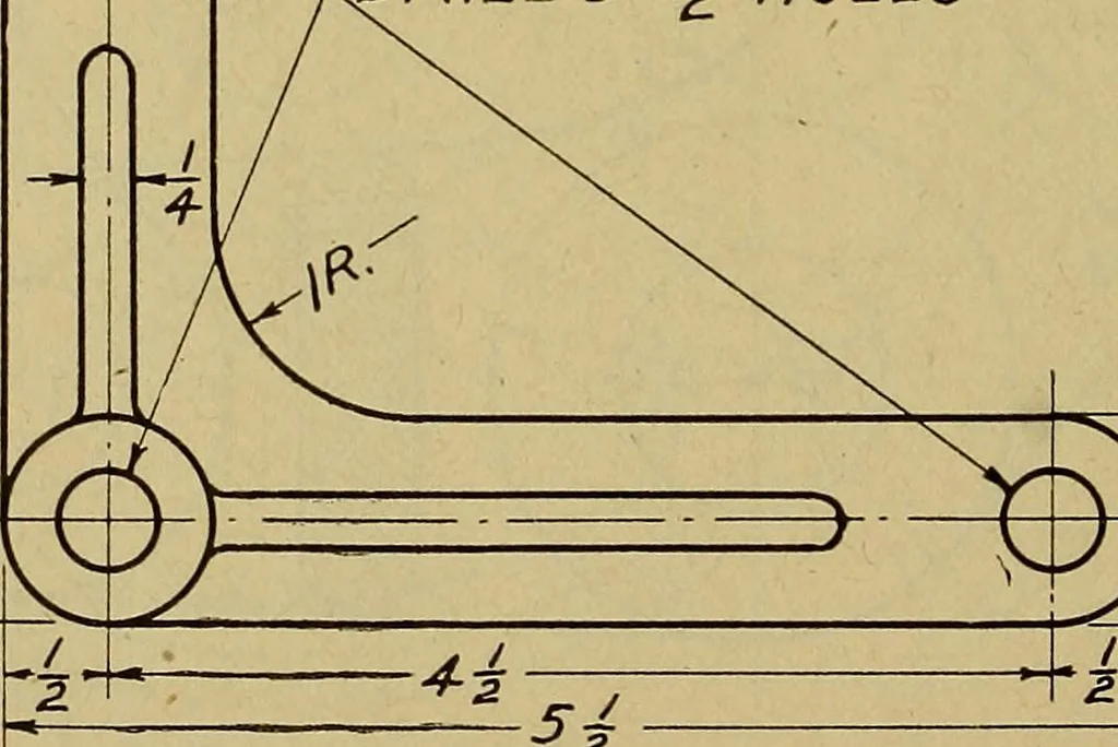 An illustration from Practical problems in mechanical drawing and blueprint reading, 1921, leaf 25