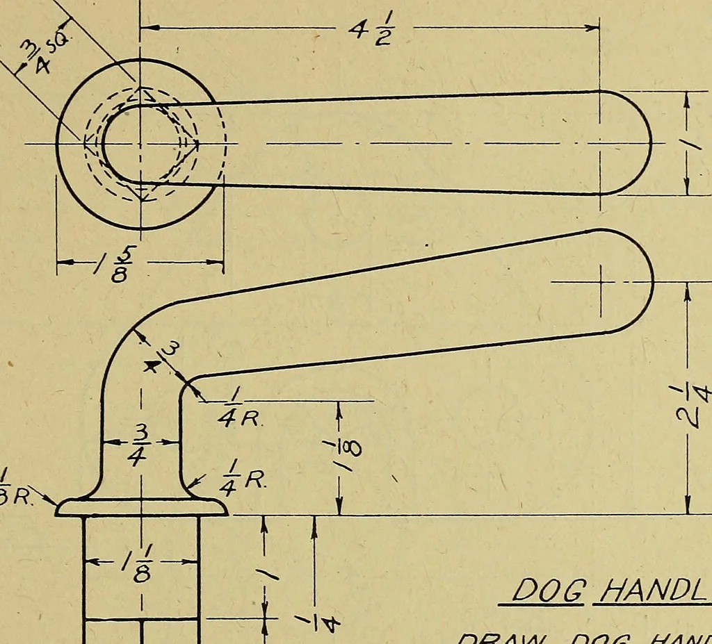 An illustration from Practical problems in mechanical drawing and blueprint reading, 1921, leaf 28