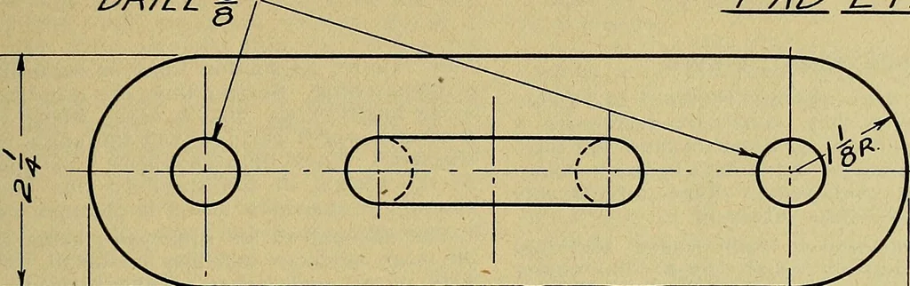 An illustration from Practical problems in mechanical drawing and blueprint reading, 1921, leaf 30