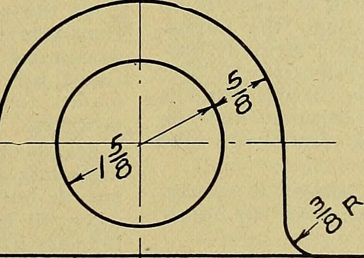 An illustration from Practical problems in mechanical drawing and blueprint reading, 1921, leaf 30