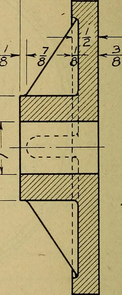 An illustration from Practical problems in mechanical drawing and blueprint reading, 1921, leaf 39