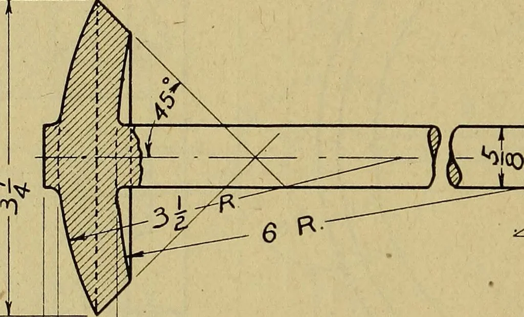 An illustration from Practical problems in mechanical drawing and blueprint reading, 1921, leaf 41