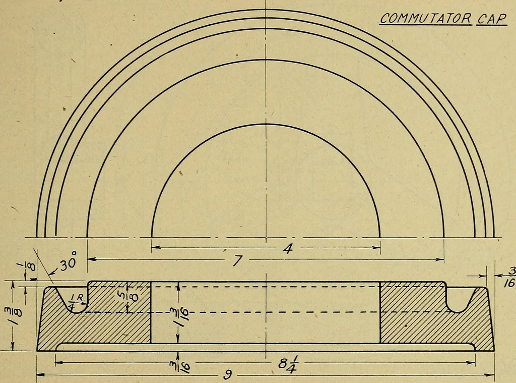 An illustration from Practical problems in mechanical drawing and blueprint reading, 1921, leaf 44