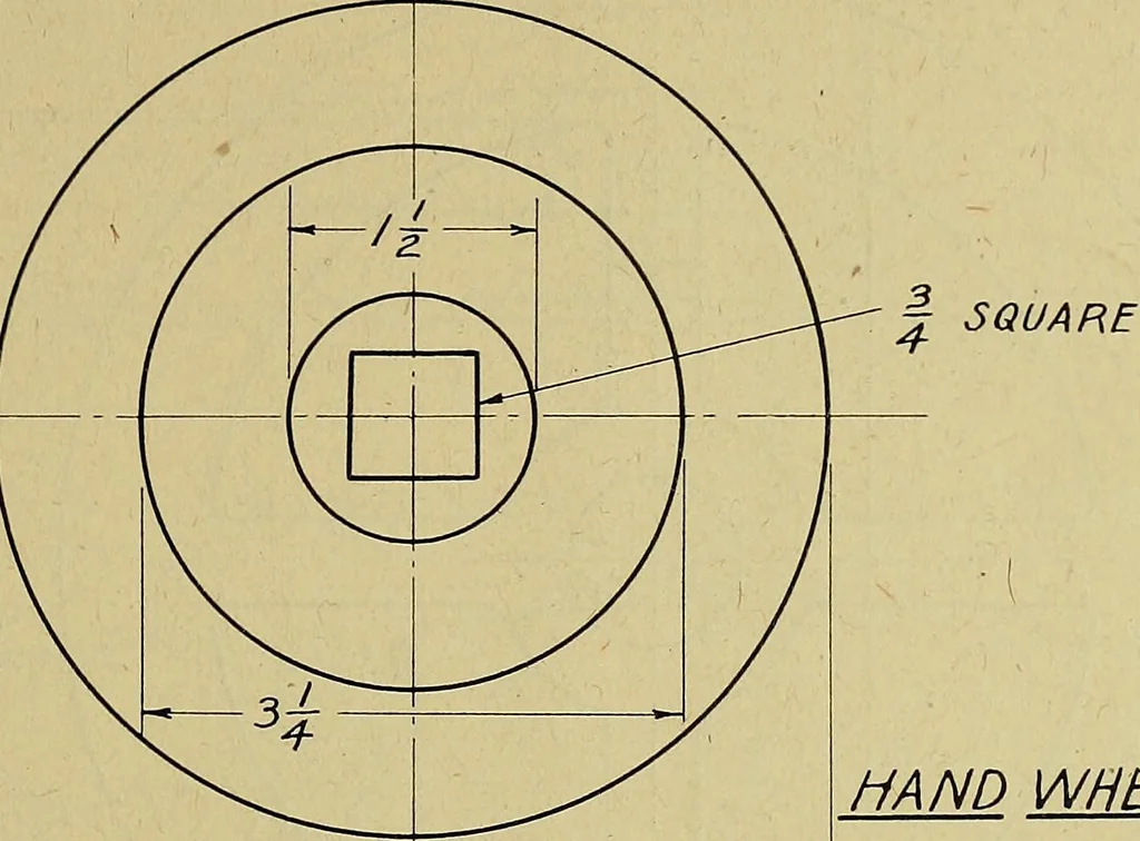 An illustration from Practical problems in mechanical drawing and blueprint reading, 1921, leaf 46