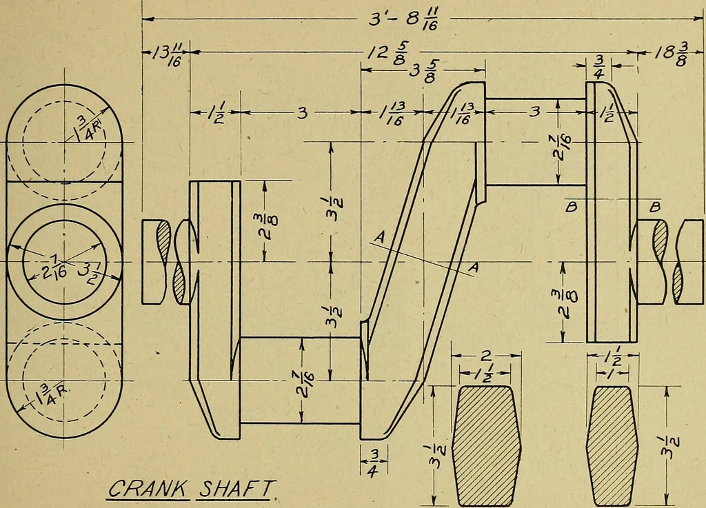 An illustration from Practical problems in mechanical drawing and blueprint reading, 1921, leaf 50