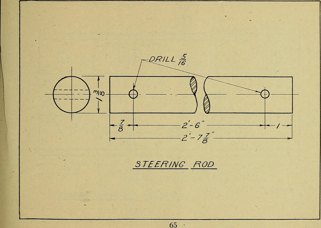 An illustration from Practical problems in mechanical drawing and blueprint reading, 1921, leaf 66