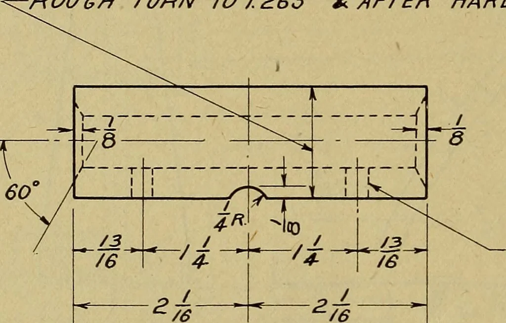 An illustration from Practical problems in mechanical drawing and blueprint reading, 1921, leaf 73