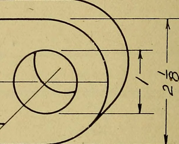 An illustration from Practical problems in mechanical drawing and blueprint reading, 1921, leaf 77
