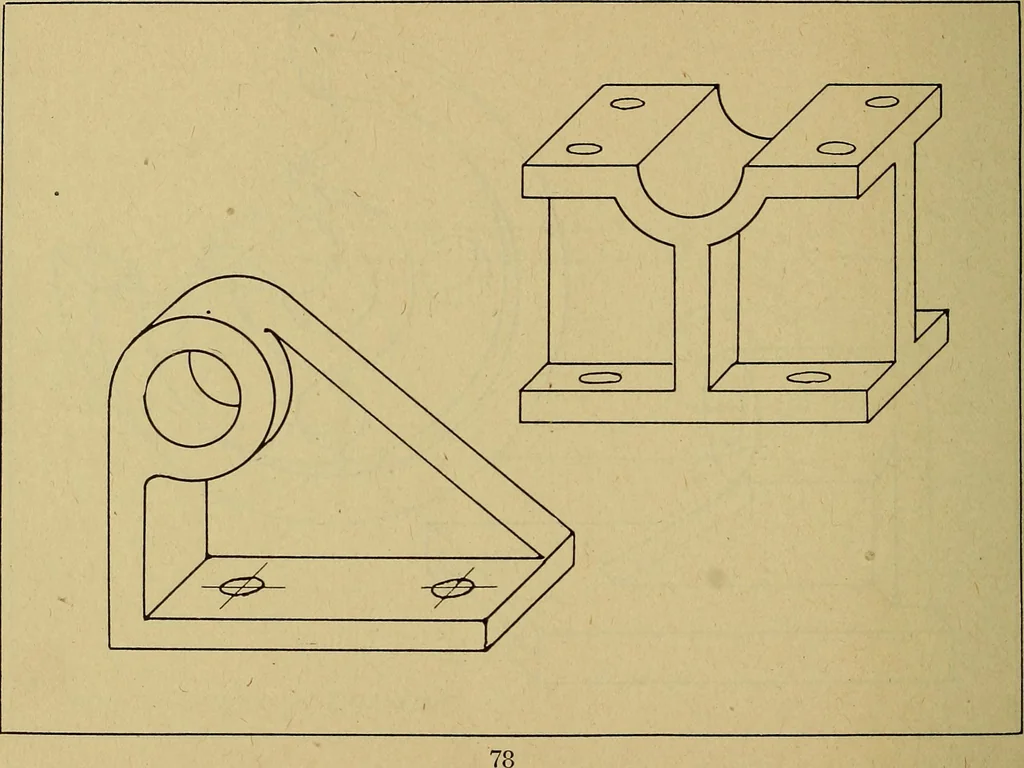 An illustration from Practical problems in mechanical drawing and blueprint reading, 1921, leaf 79