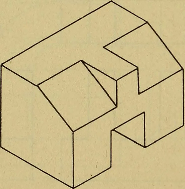 An illustration from Practical problems in mechanical drawing and blueprint reading, 1921, leaf 9
