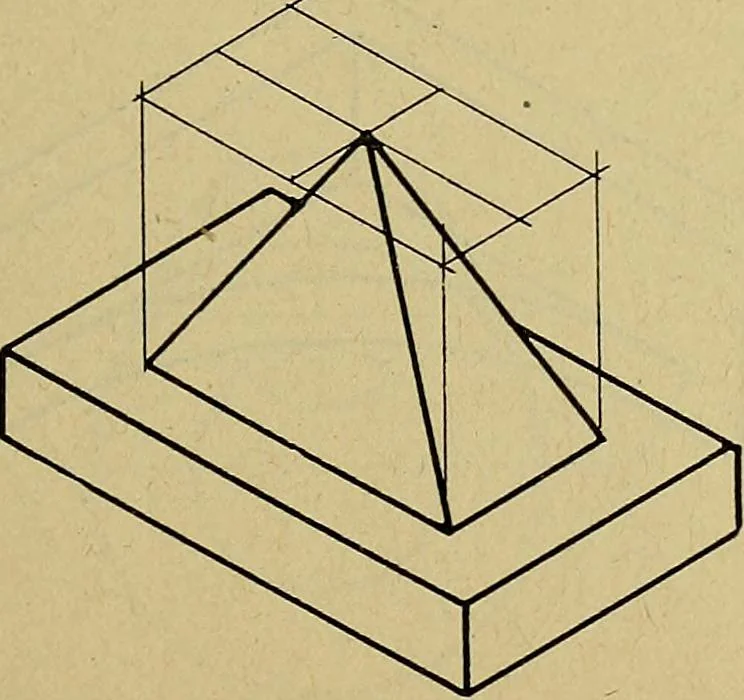 An illustration from Practical problems in mechanical drawing and blueprint reading, 1921, leaf 90