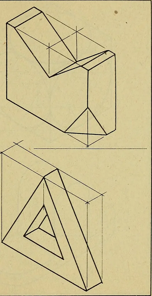 An illustration from Practical problems in mechanical drawing and blueprint reading, 1921, leaf 90
