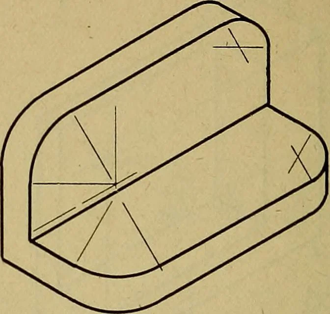 An illustration from Practical problems in mechanical drawing and blueprint reading, 1921, leaf 91