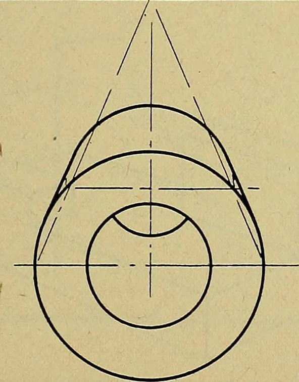 An illustration from Practical problems in mechanical drawing and blueprint reading, 1921, leaf 92