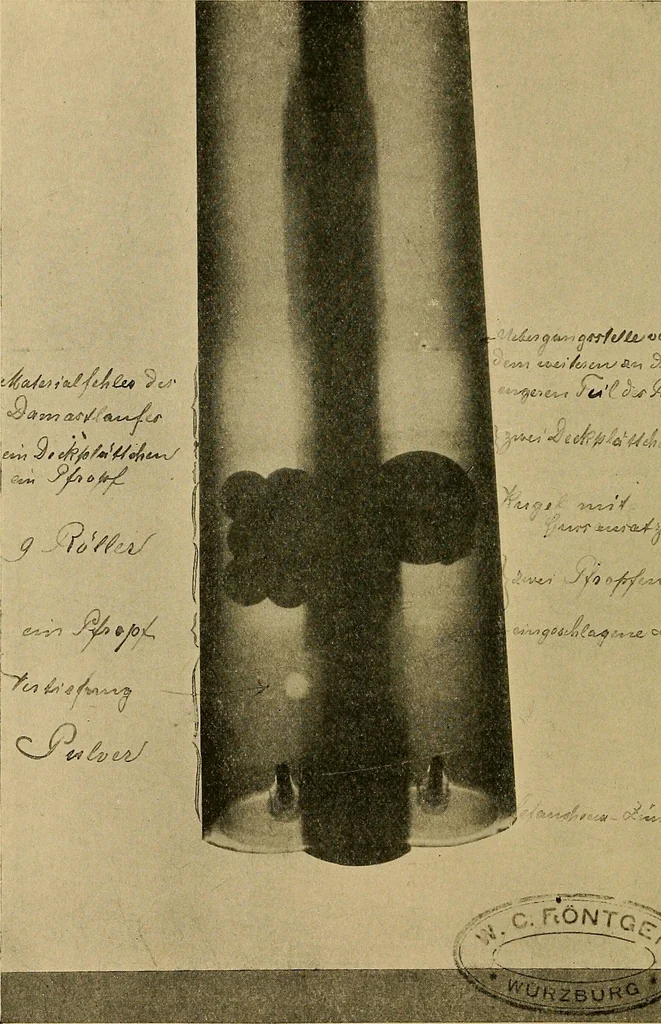 An illustration from Practical radiography : a handbook for physicians, surgeons, and other users of X-rays, 1901, leaf 7