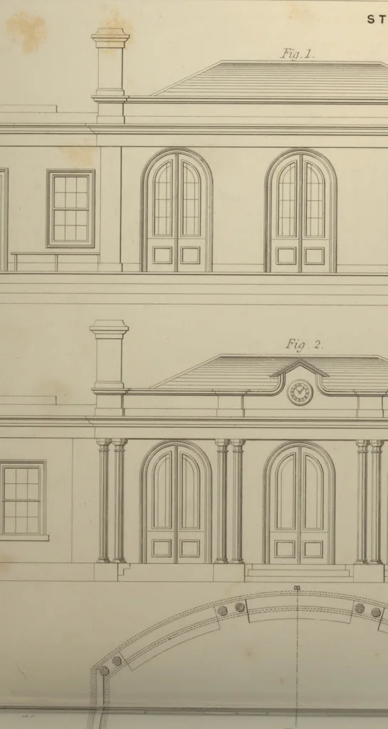 An illustration from The practical railway engineer. Examples of the mechanical and engineering operations and structures combined in the making of a railway, 1847, leaf 283