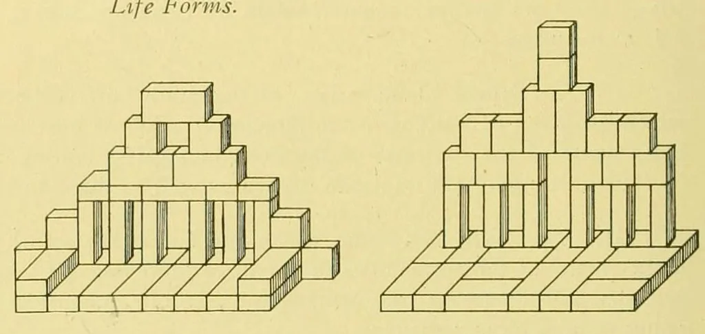 An illustration from Practical studies in the gifts, 1899, leaf 112