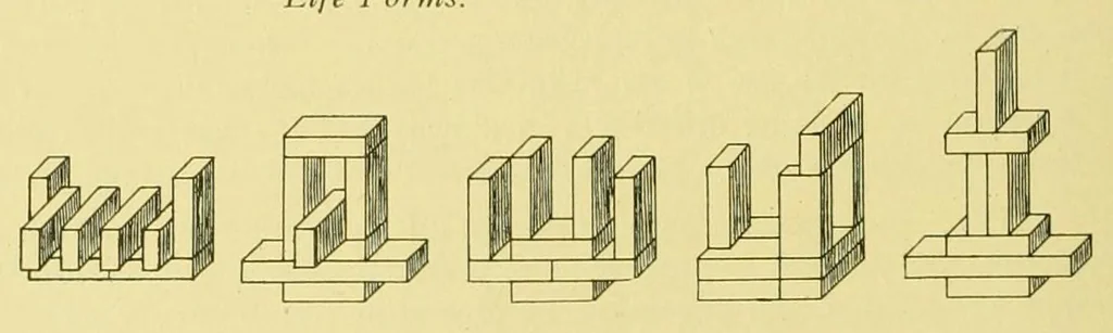 An illustration from Practical studies in the gifts, 1899, leaf 84