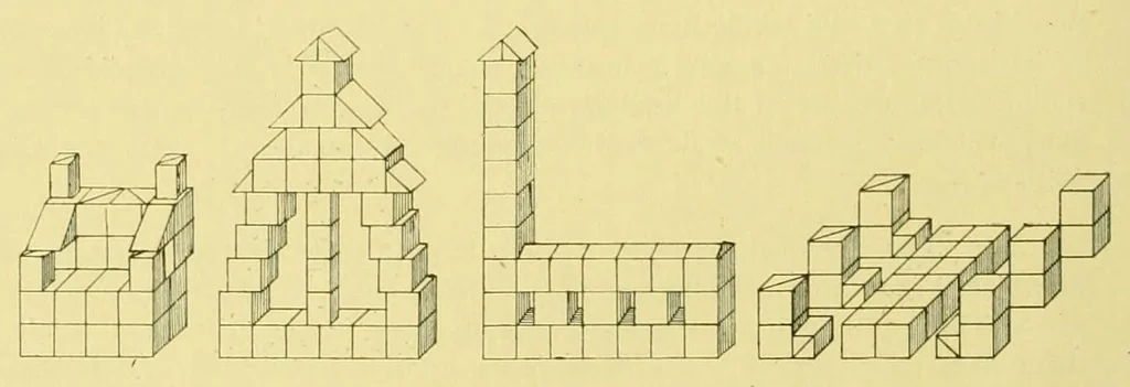 An illustration from Practical studies in the gifts, 1899, leaf 98