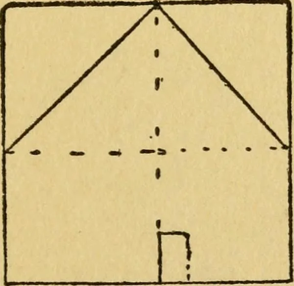 An illustration from A practical system in folding, cutting and modeling, &c., 1908, leaf 14