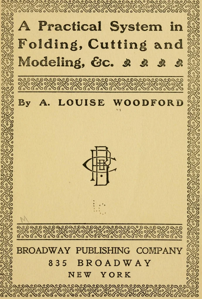 An illustration from A practical system in folding, cutting and modeling, &c., 1908, leaf 4