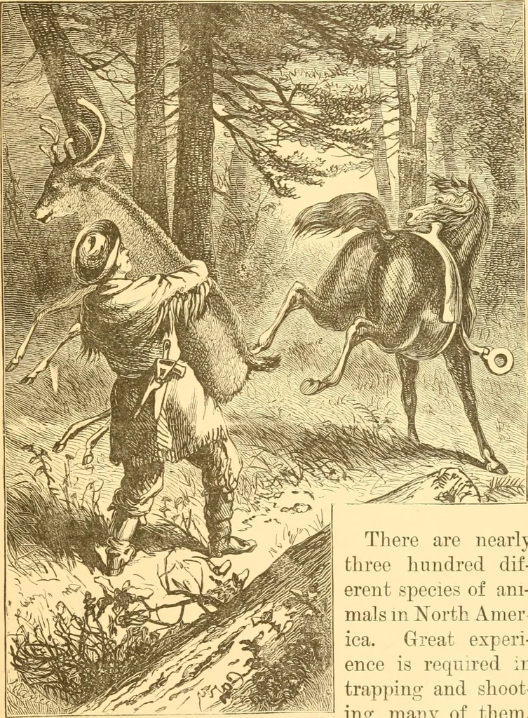 An illustration from Practical taxidermy, and home decoration : together with general information for sportsmen, 1880, leaf 58