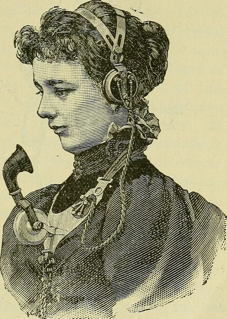 An illustration from The practical telephone handbook and guide to the telephonic exchange, 1906, leaf 106
