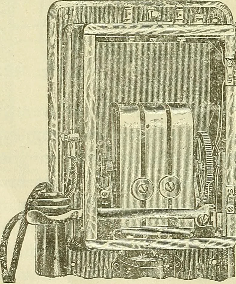 An illustration from The practical telephone handbook and guide to the telephonic exchange, 1906, leaf 133
