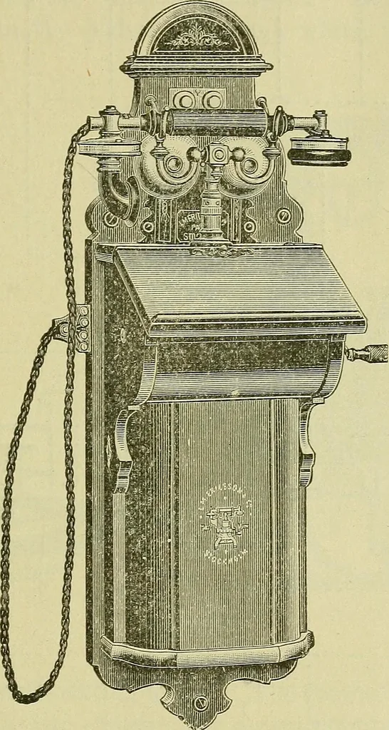 An illustration from The practical telephone handbook and guide to the telephonic exchange, 1906, leaf 134