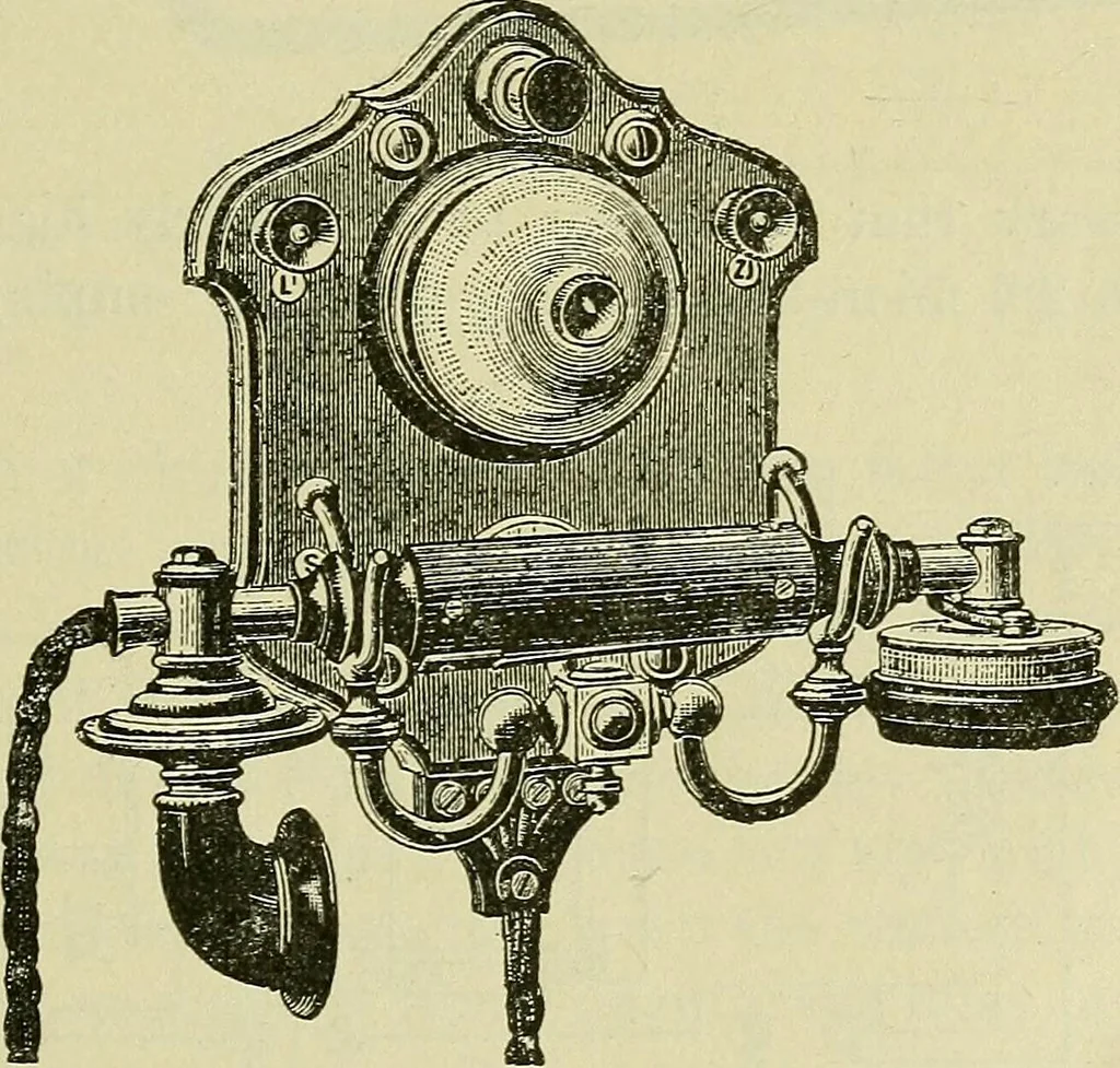 An illustration from The practical telephone handbook and guide to the telephonic exchange, 1906, leaf 140