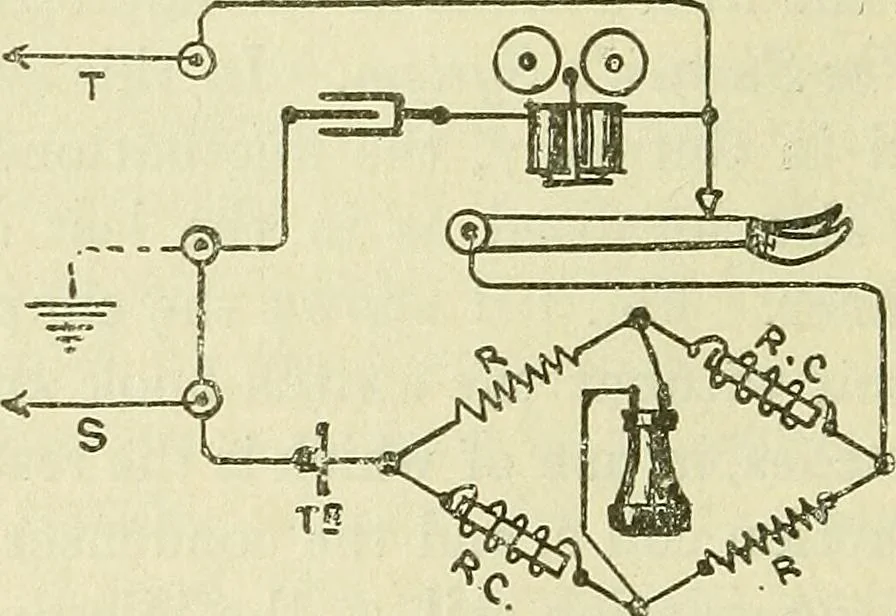 An illustration from The practical telephone handbook and guide to the telephonic exchange, 1906, leaf 145