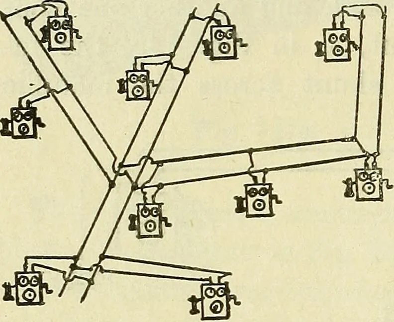 An illustration from The practical telephone handbook and guide to the telephonic exchange, 1906, leaf 153