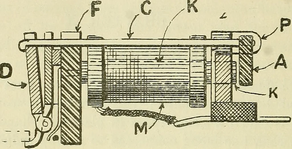 An illustration from The practical telephone handbook and guide to the telephonic exchange, 1906, leaf 169